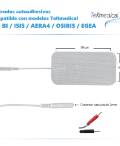 Alternative view of 4 Electrodos autoadhesivos de alta eficiencia - 10 x 5 cm - Para Electroestimulador Tekmedical