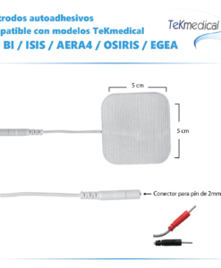 Alternative view of 4 Electrodos autoadhesivos de alta eficiencia - 5 x 5 cm - Para Electroestimulador Tekmedical