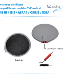 Alternative view of 4 Electrodos de silicona premium de 65mm - Para Electroestimulador Tekmedical