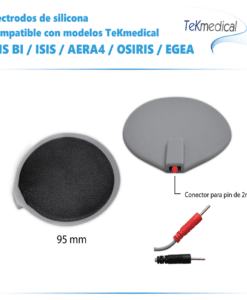Alternative view of 4 Electrodos de silicona premium de 95mm - Para Electroestimulador Tekmedical