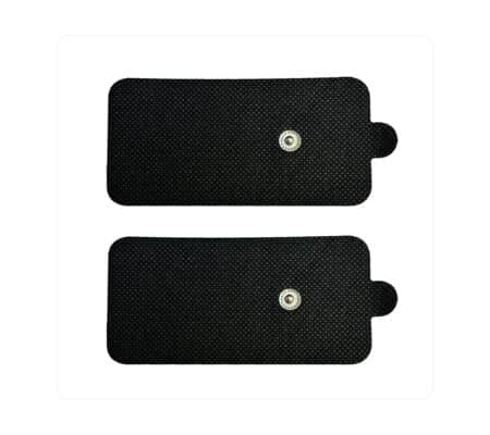 2 Electrodos autoadhesivos SNAP de alta eficiencia - 10 x 5 cm - Para Electroestimulador Compatible