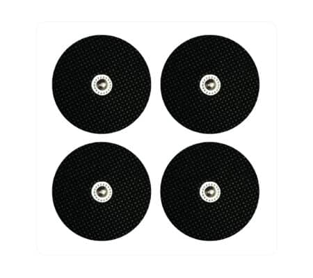 4 Electrodos autoadhesivos SNAP de alta eficiencia - 4 cm - Para Electroestimulador Compatible