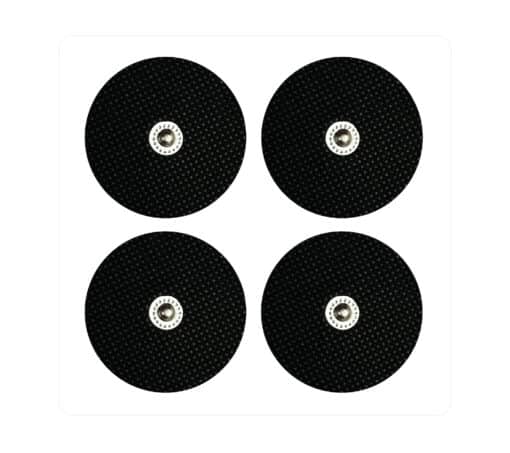 4 Electrodos autoadhesivos SNAP de alta eficiencia - 4 cm - Para Electroestimulador Compatible